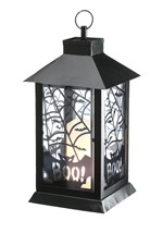 16" Light-up Bats and Cobwebs Lantern Alt 1