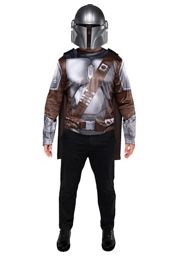 Mens Star Wars Mandalorian Costume Top Mask