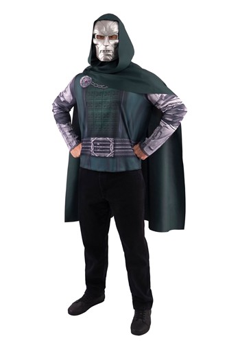 Mens Marvel Doctor Doom Costume Top with Mask