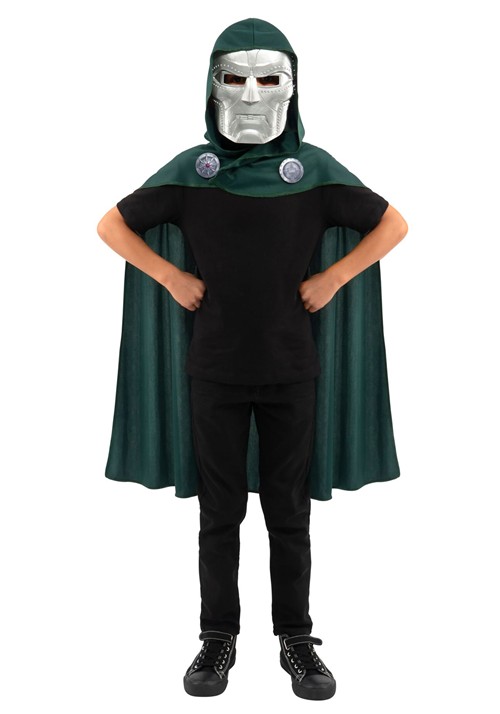 Youth Hooded Cape Mask Doctor Doom Accessory