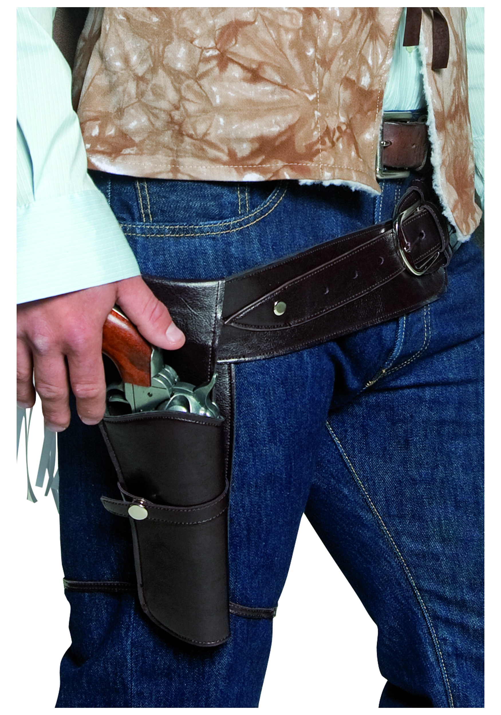 Gun Holster Adults Cowboys Pistol Belt Holder Wild West Gunman 
