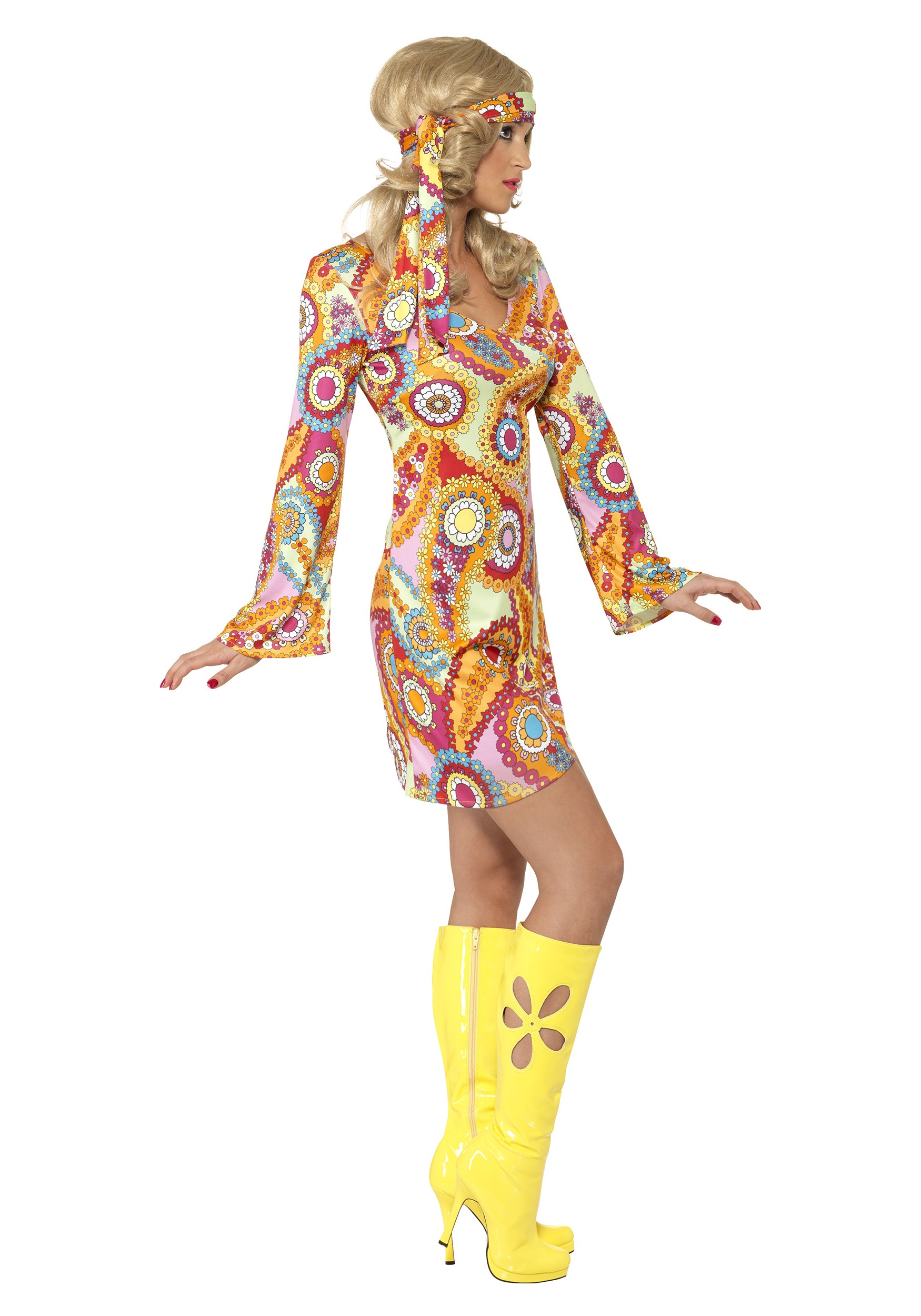 1960s Paisley Hippie Costume Image3 
