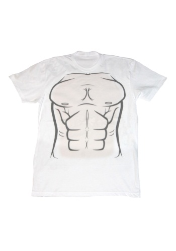 Muscle Chest Illustrated Costume T-Shirt Compare Prices Available Now