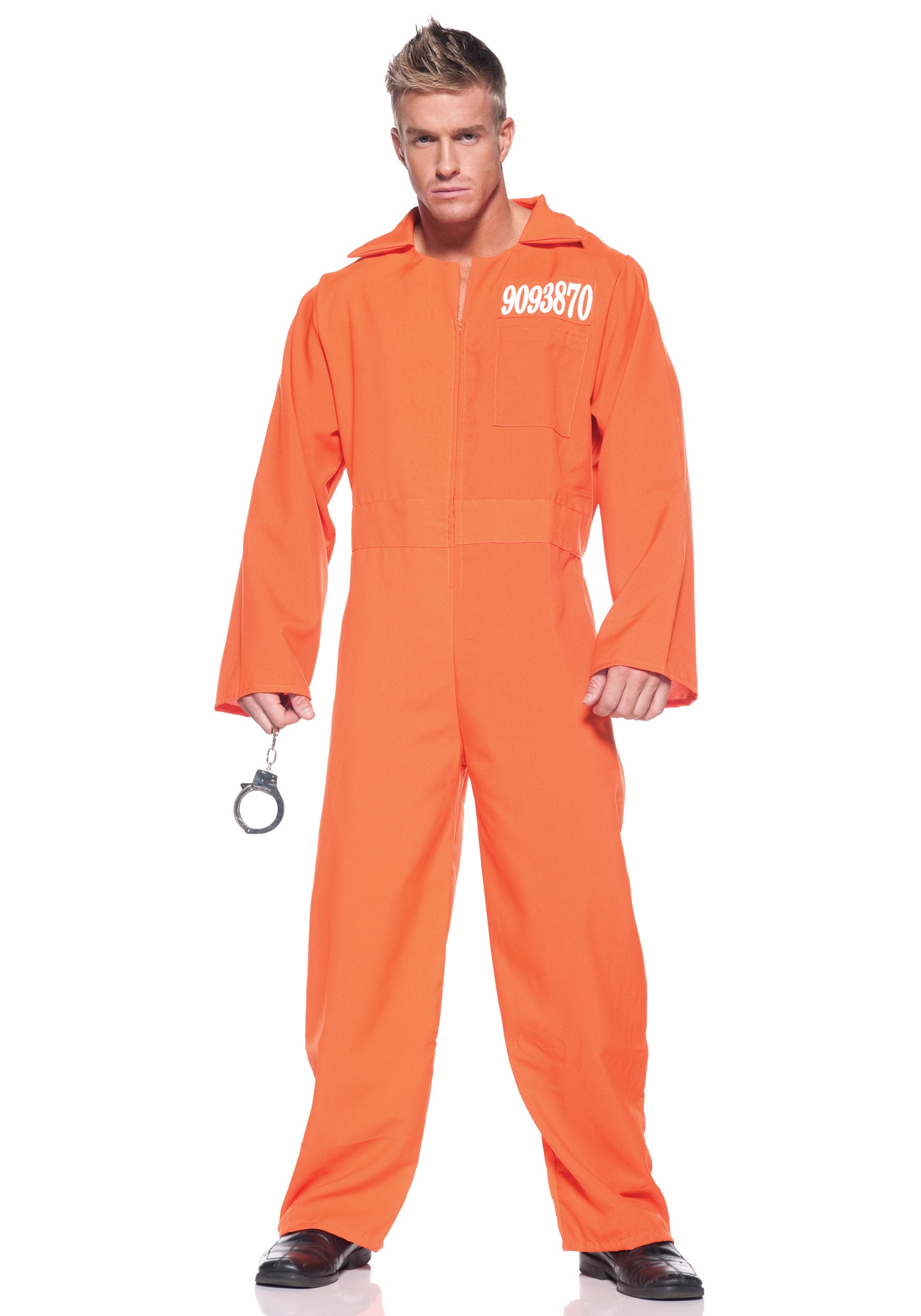thumbnail image 2 of Fun World Prisoner/Jail Convict Costume For Men – Adult One Size Black/White 2 of 5