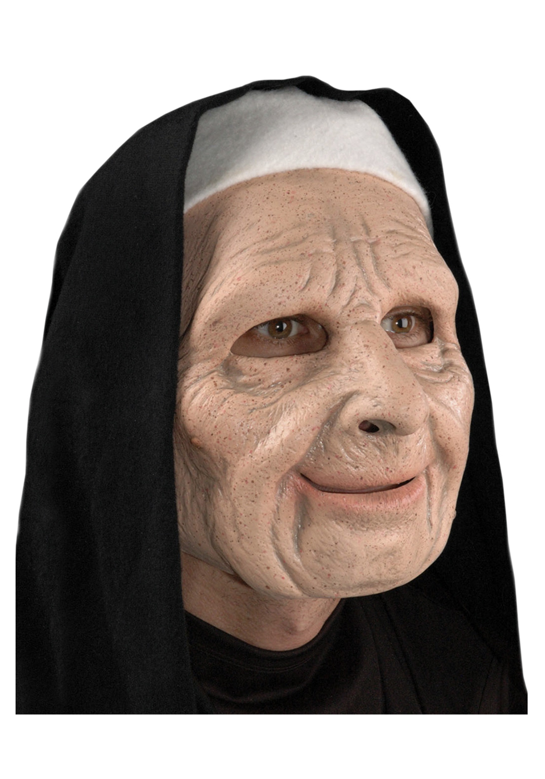 Photos - Fancy Dress Zagone Studios The Town Scary Nun Mask Black