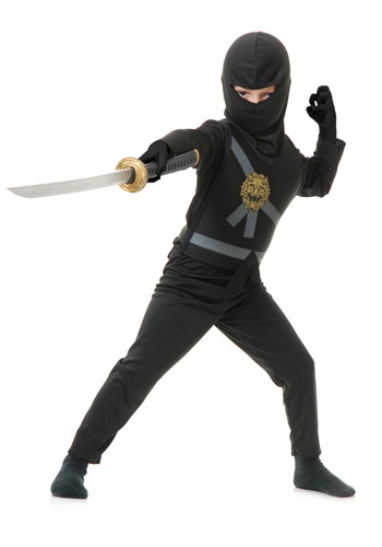 Ninja Master Kids Black Costume