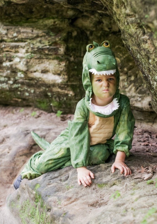 Child Cozy Green Alligator Costume | Animal Costumes