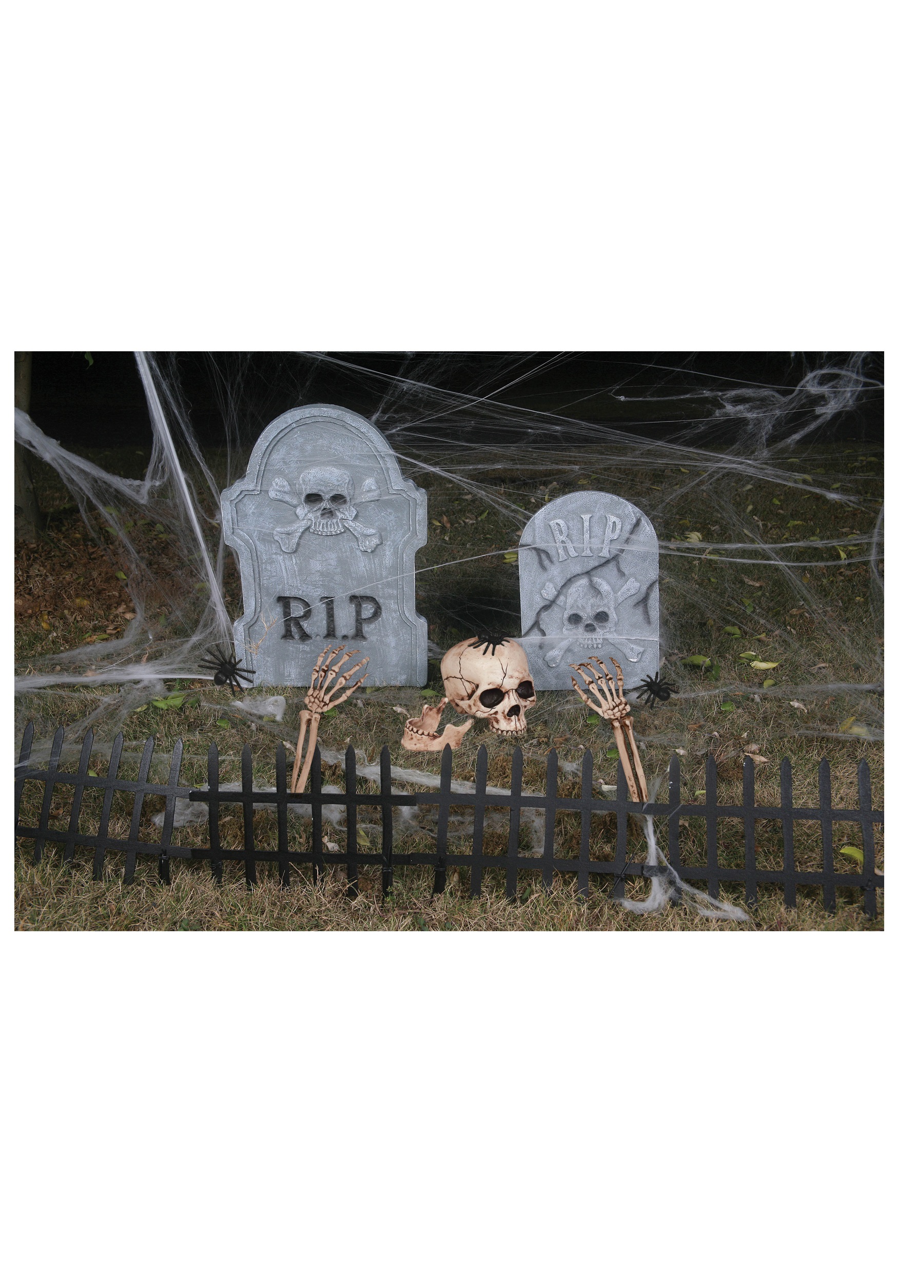 Cemetery Kit - Scary Graveyard Outdoor Decorations