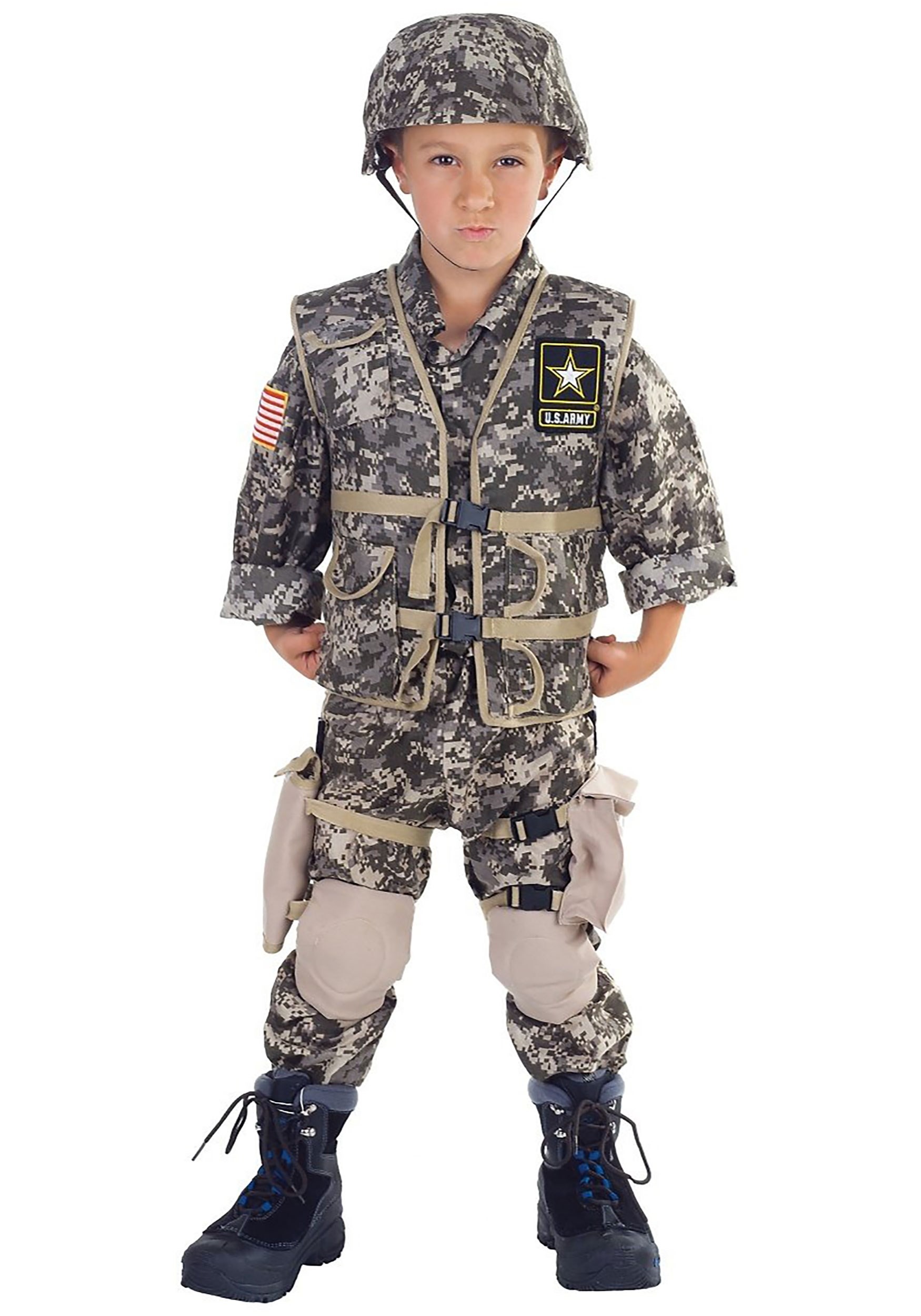 Disfraz de guardabosques del ejército para niños Deluxe Multicolor Colombia