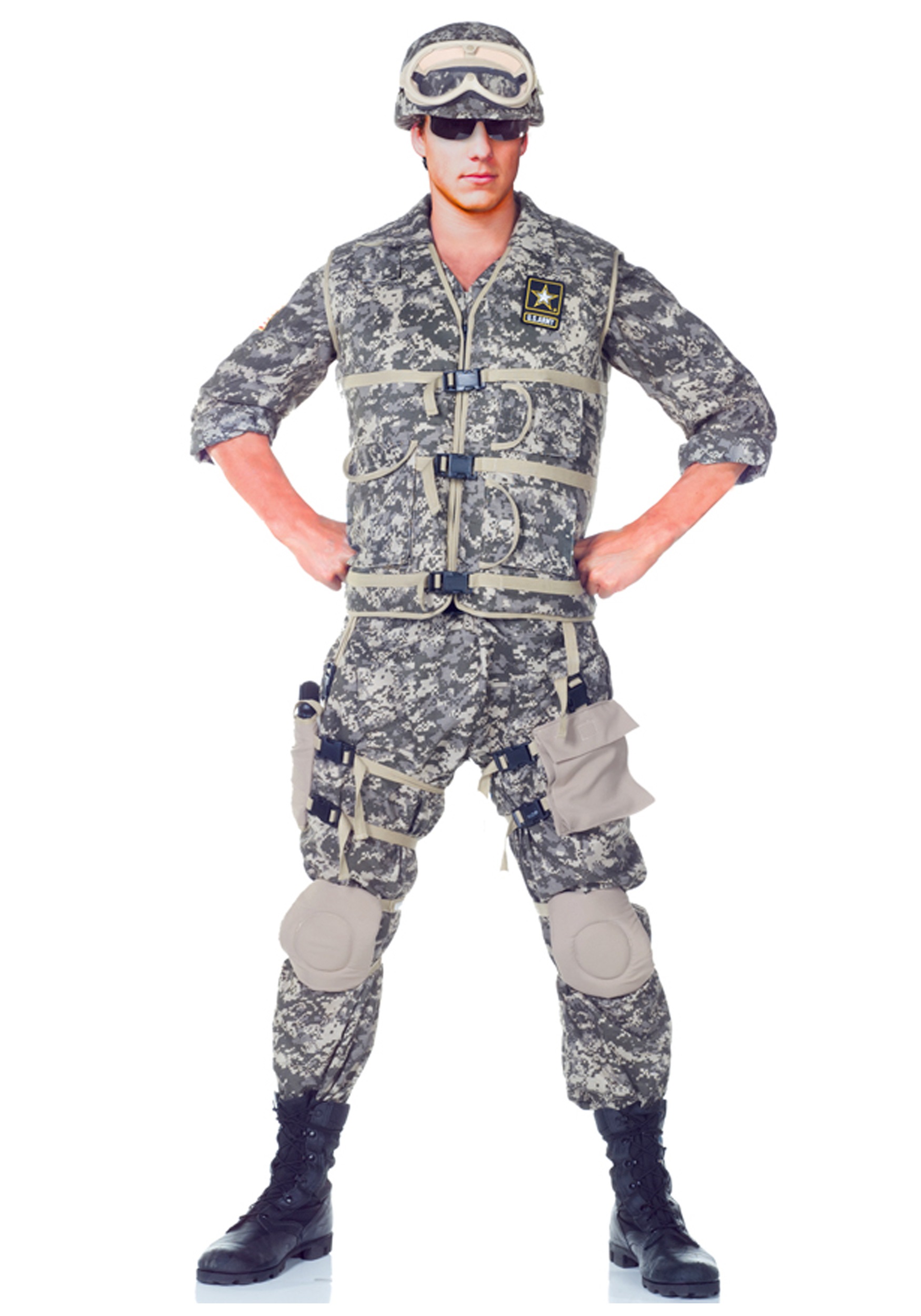 Disfraz de guardabosques del ejército de EE. UU. Multicolor Colombia