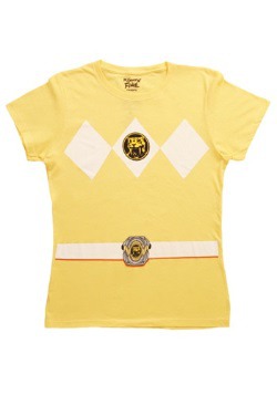 Womens Yellow Power Ranger Costume T-Shirt
