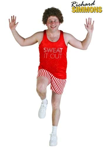 Plus Size Work It Out 80s Costume for Men