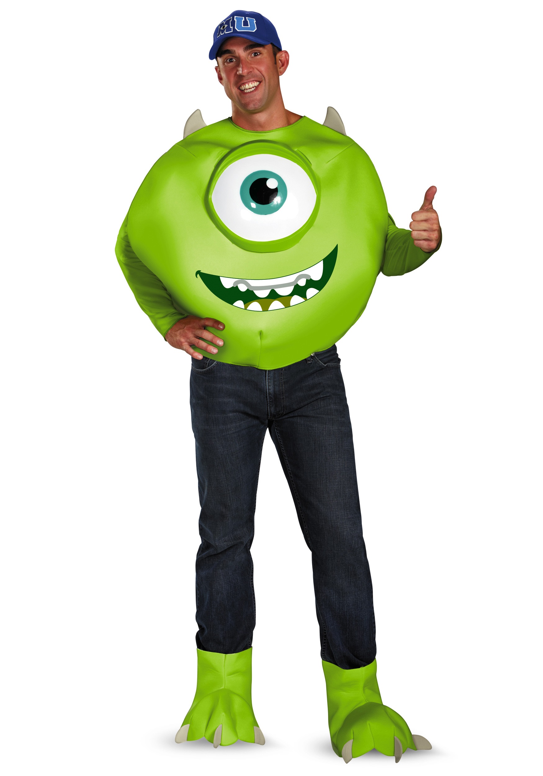 Monsters Inc Halloween Costumes For Adults - Monsters Inc Deluxe Adult Mike Costume