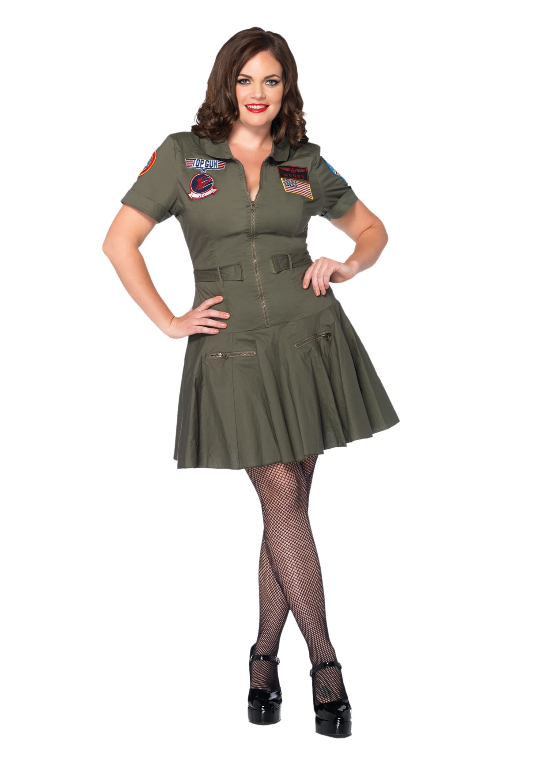 Plus Size Top Gun Flight Dress