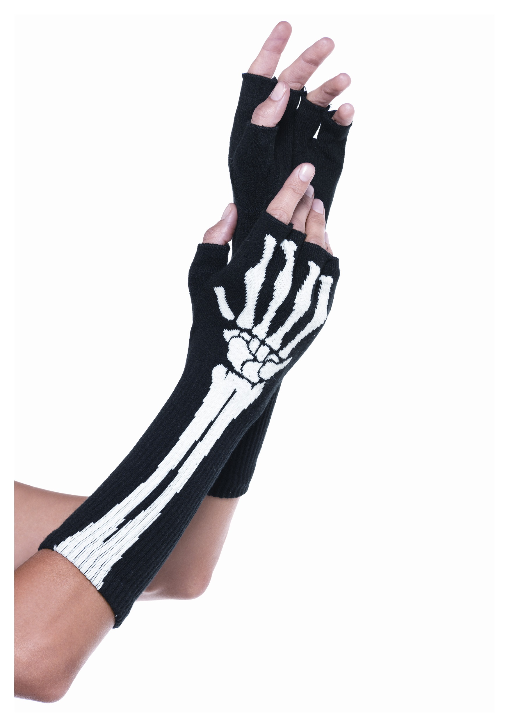 skull hand gloves