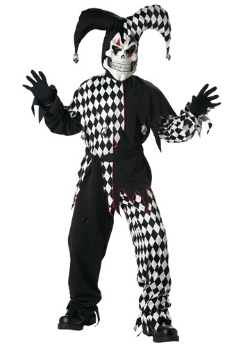 Kids Dark Jester Costume