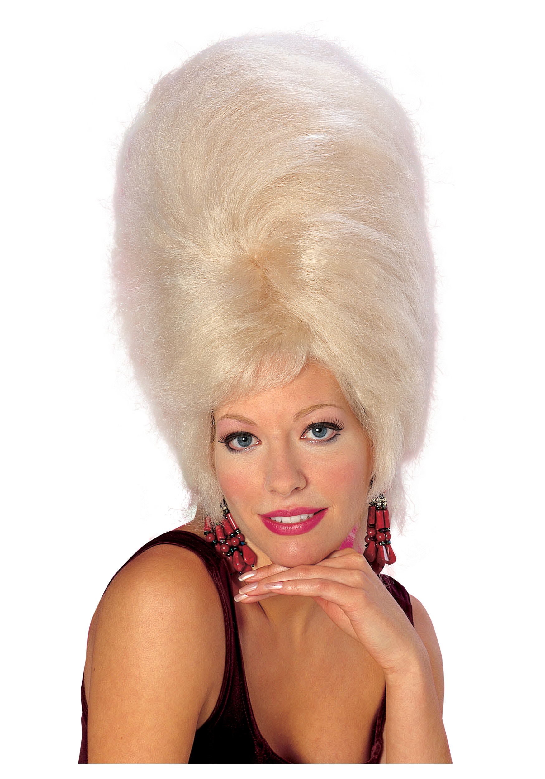 Adult Blonde Beehive Wig 