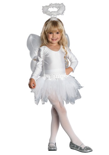 Toddler / Kid White Angel Costume | White Tutu Costume