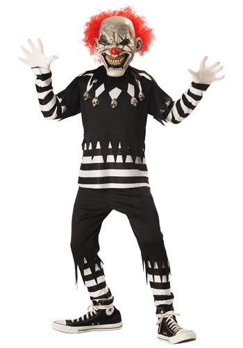 Psycho Clown Halloween Costume for Kids