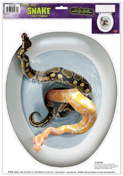 Snake Toilet Topper