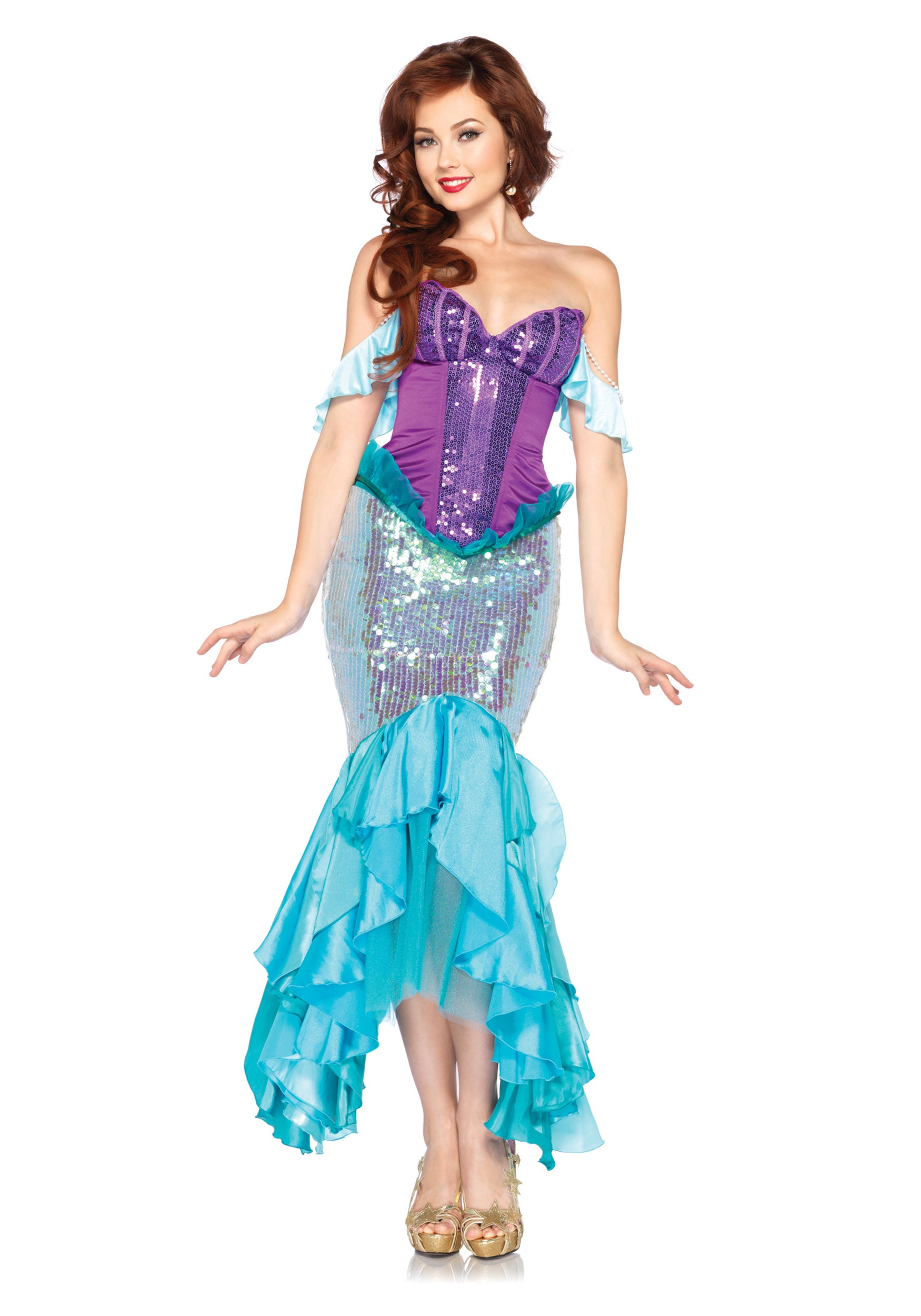 Womens Disney Deluxe Ariel Costume 3586