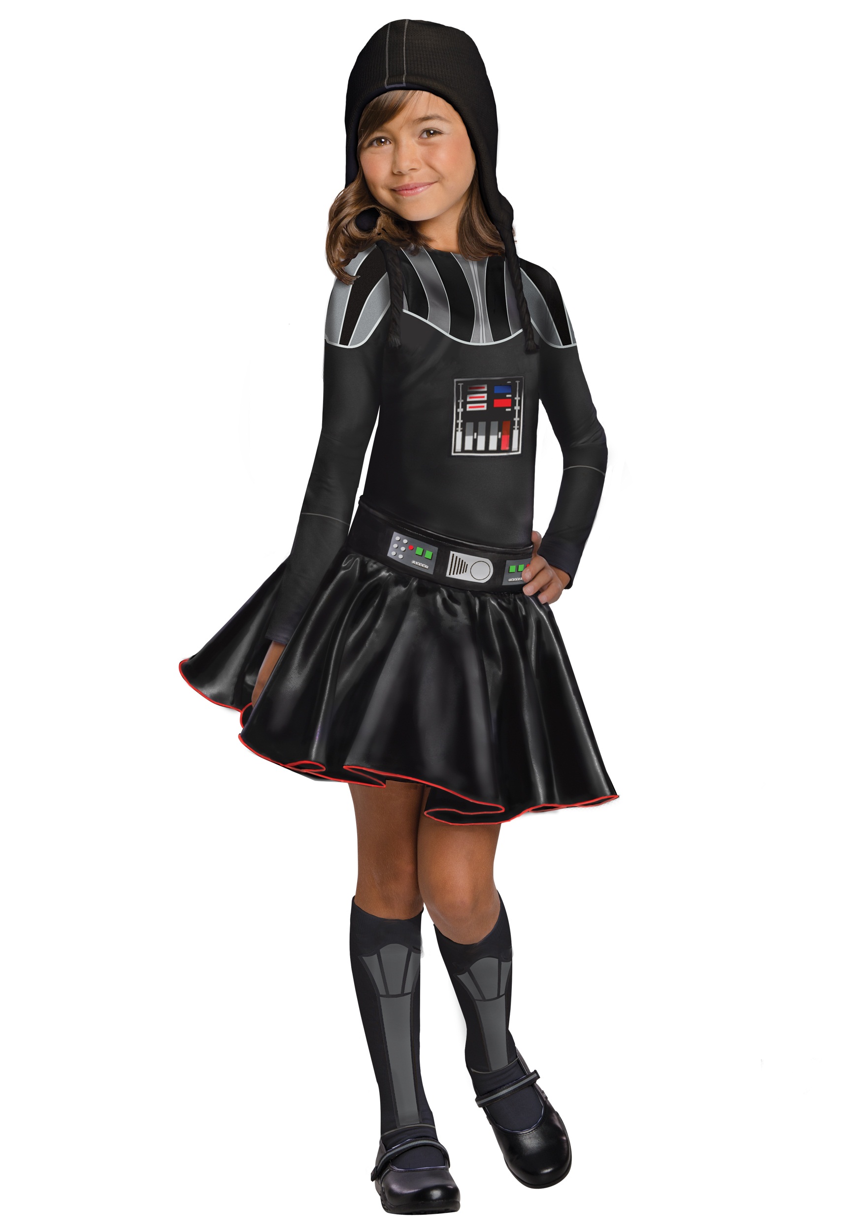 Disfraz de vestido de chicas de Darth Vader Multicolor