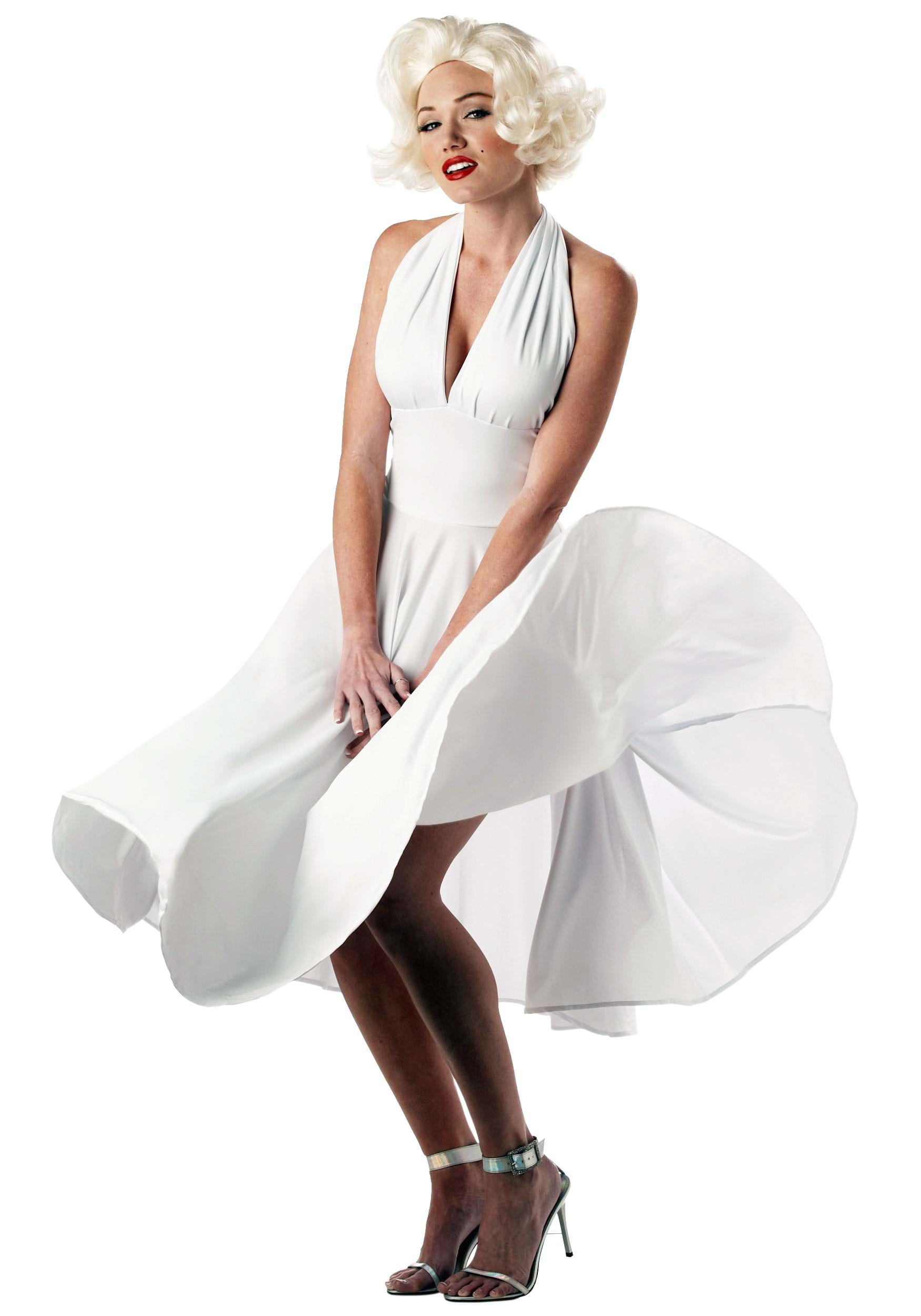 Marilyn Monroe Costume Dress , Sexy White Costume Dress