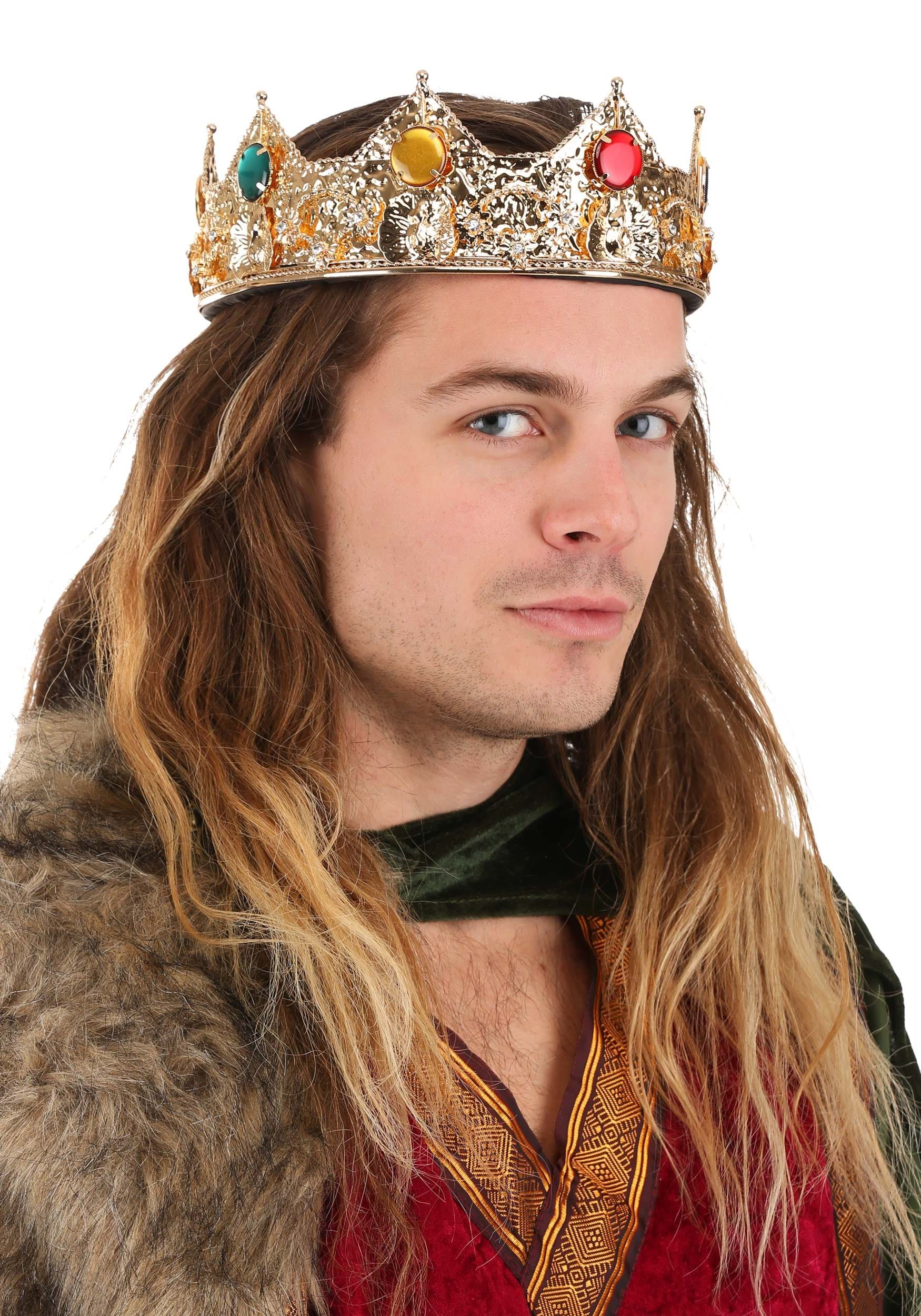 Men's Gold King Crown