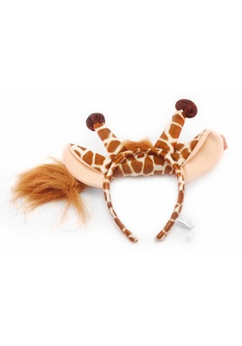 Fleece Giraffe Ears & Tail Costume Kit | Animal Accessories