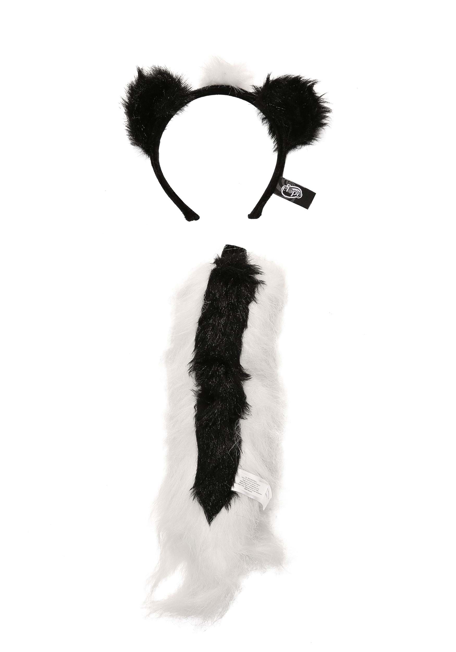 Skunk Ears & Tail Set For Adults