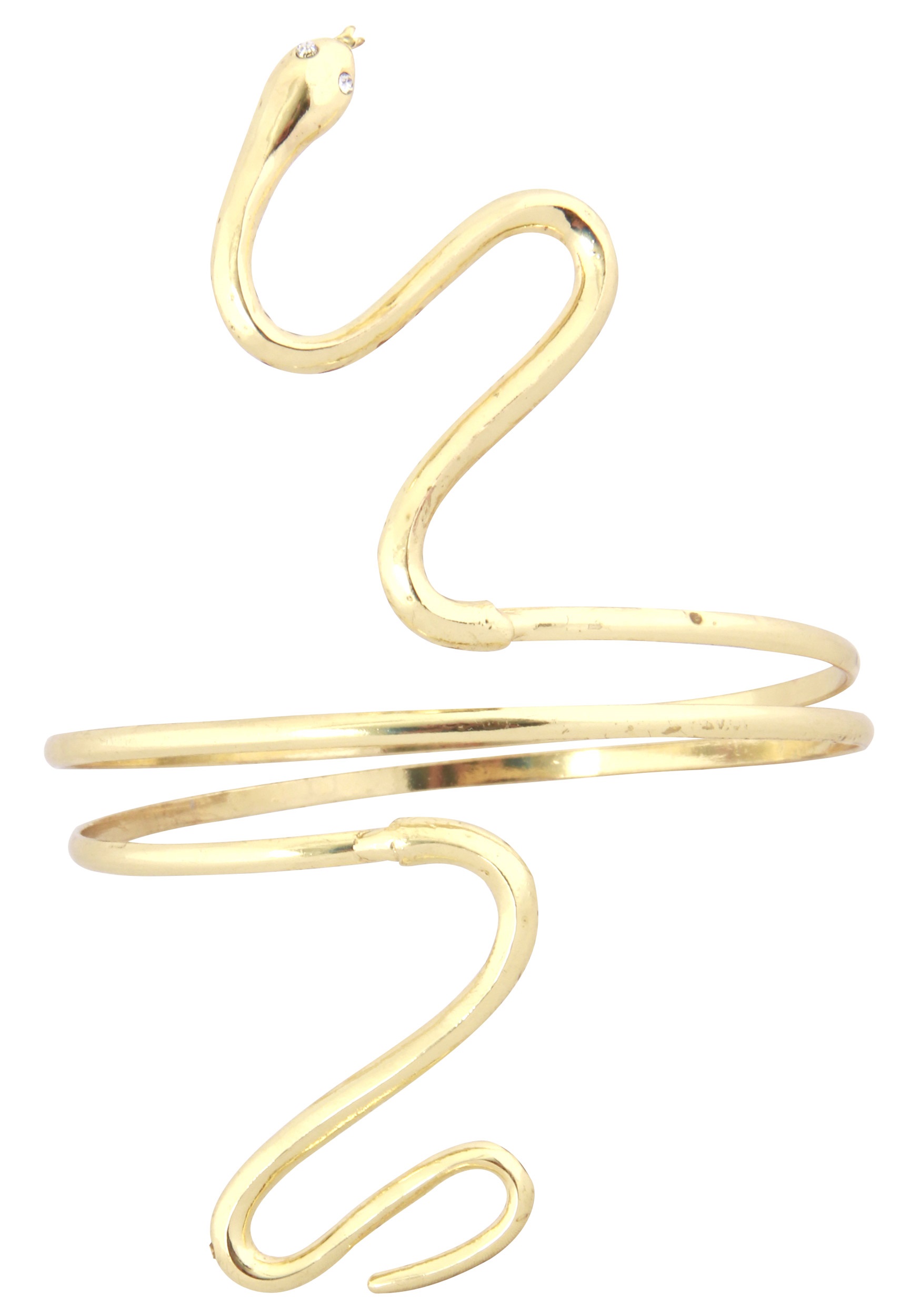 Brazalete de serpiente de oro Multicolor