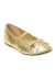 gold sparkly ballet flats