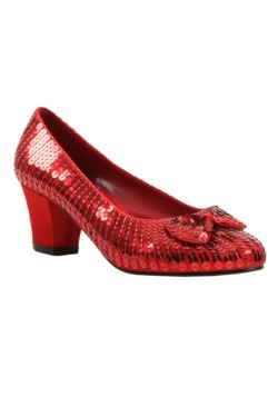 Child Red Sequin Shoes