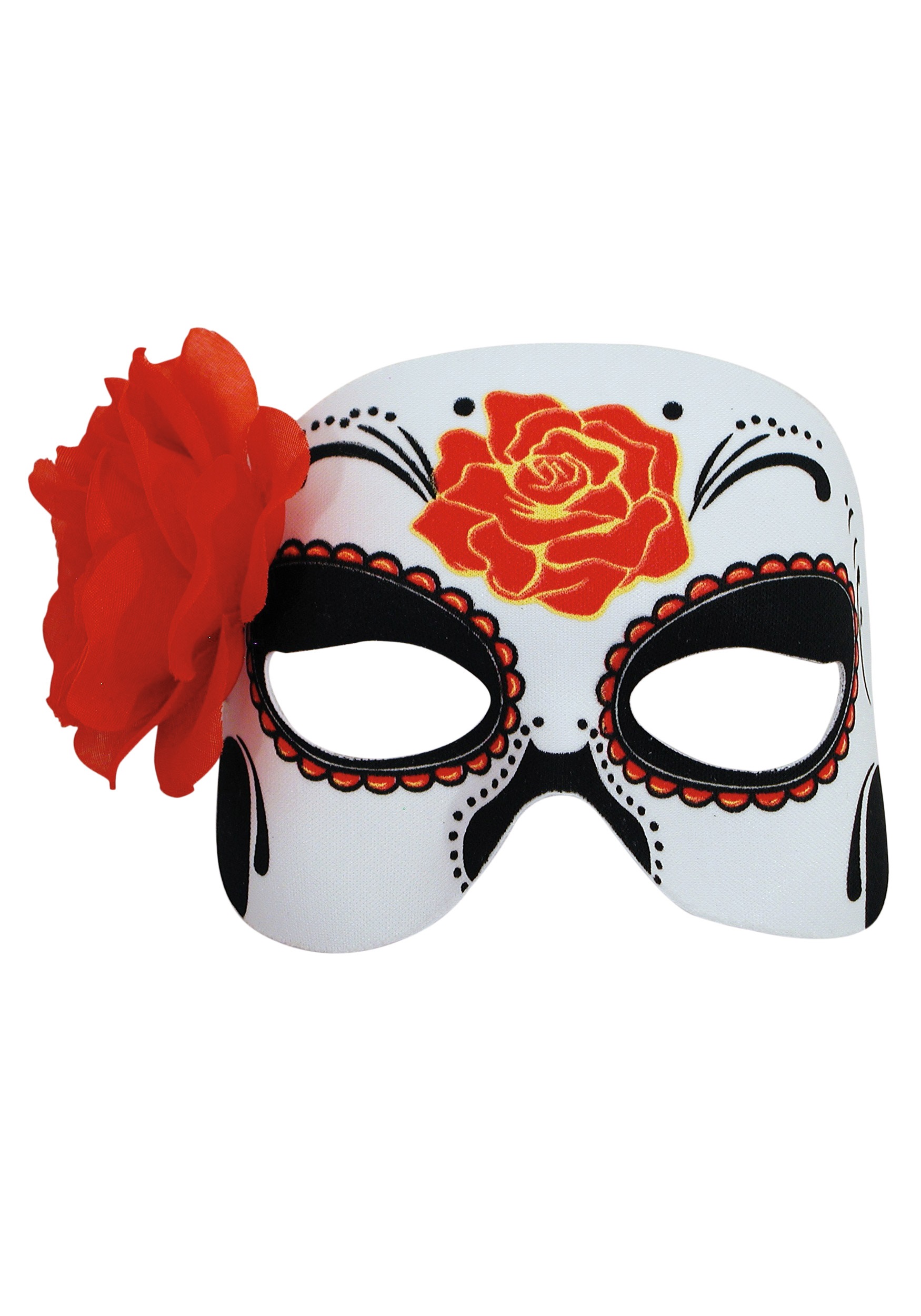 day of the dead half mask