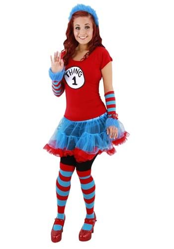 Thing 1 & Thing 2 Striped Knee High Socks