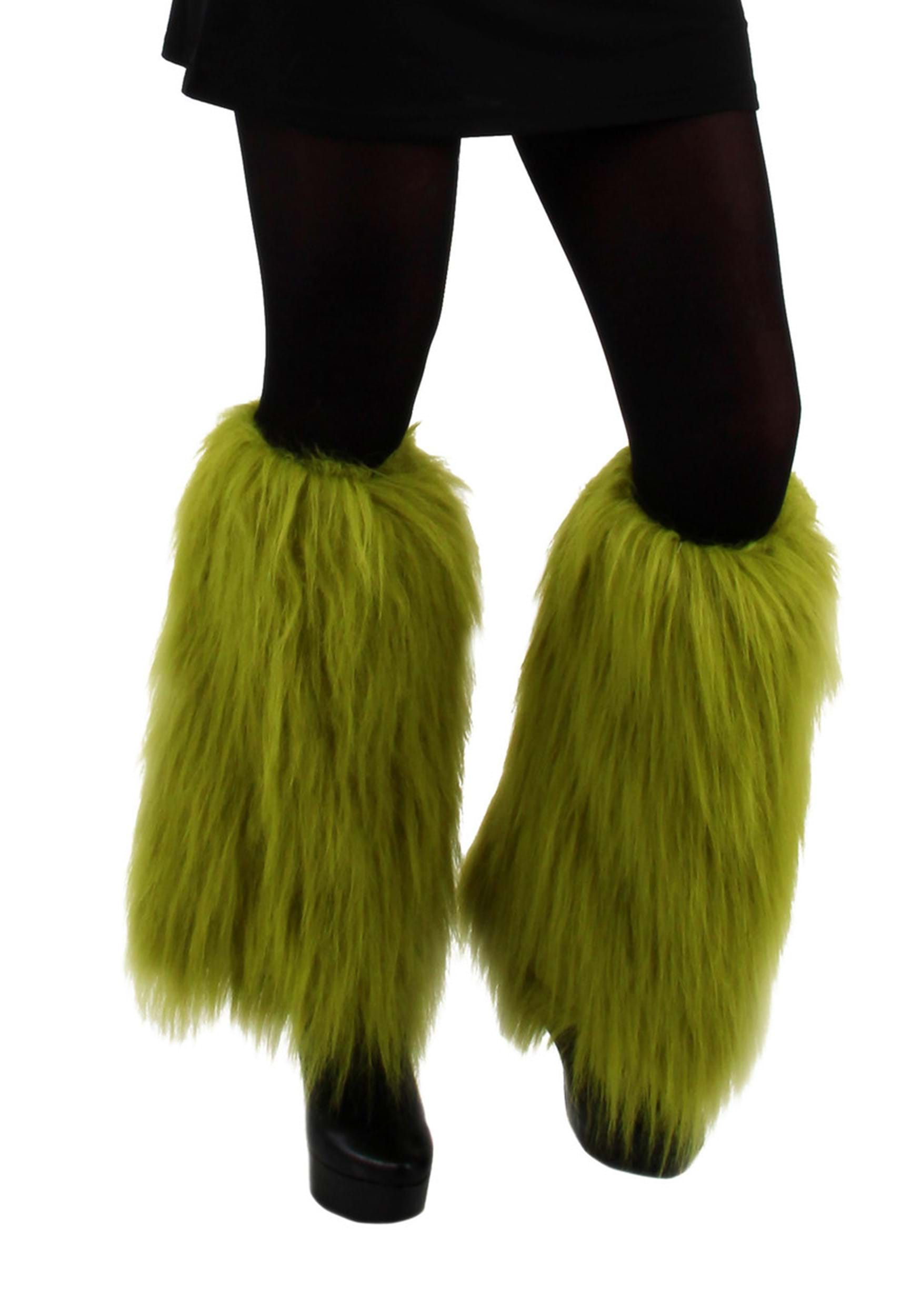 Grinch Green Fuzzy Leg Warmers