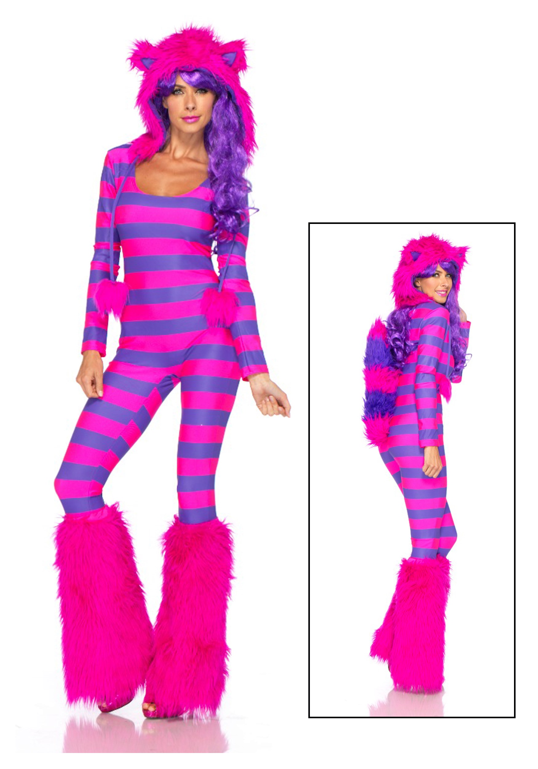 Women's Sexy Form-Fitting Cheshire Cat Costume