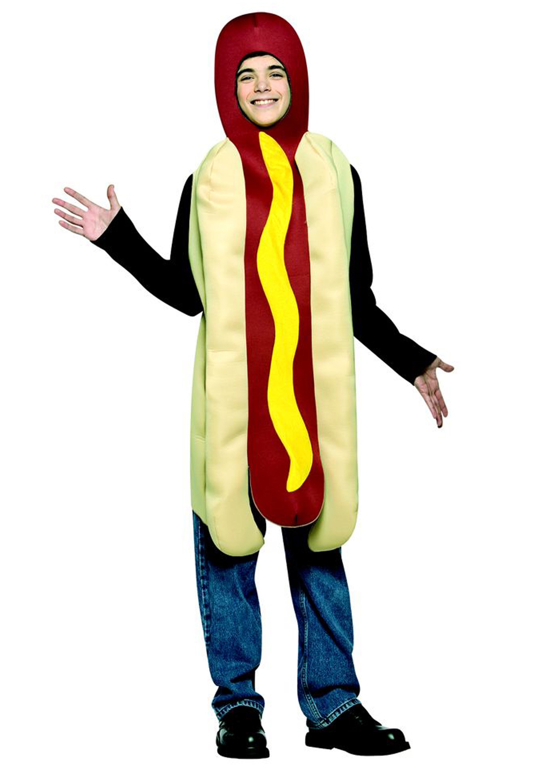 Photos - Fancy Dress Rasta Imposta Hot Dog Teen Costume Red/Beige/Yellow