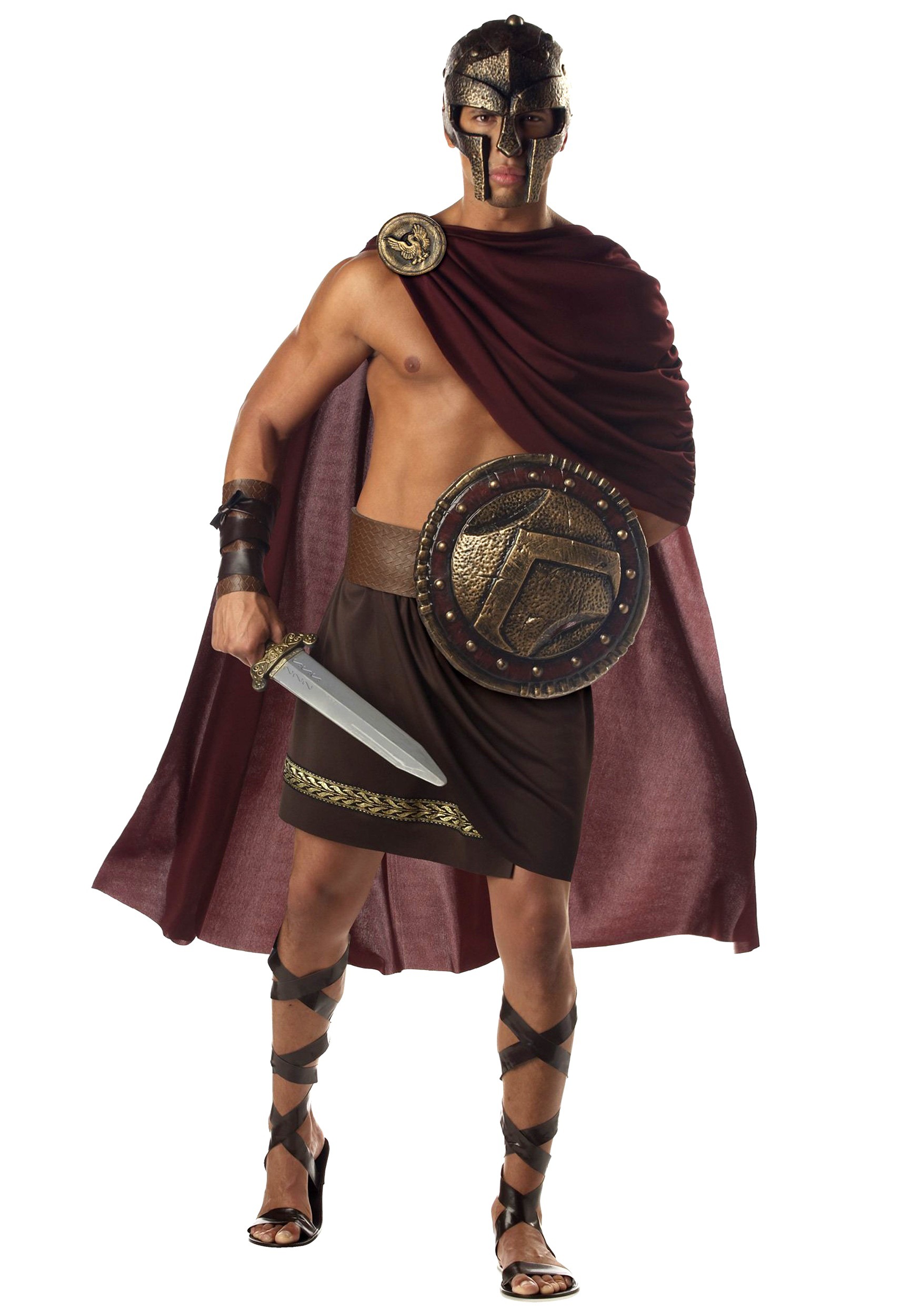 Disfraz de guerrero espartano para hombres Multicolor – Yaxa Store