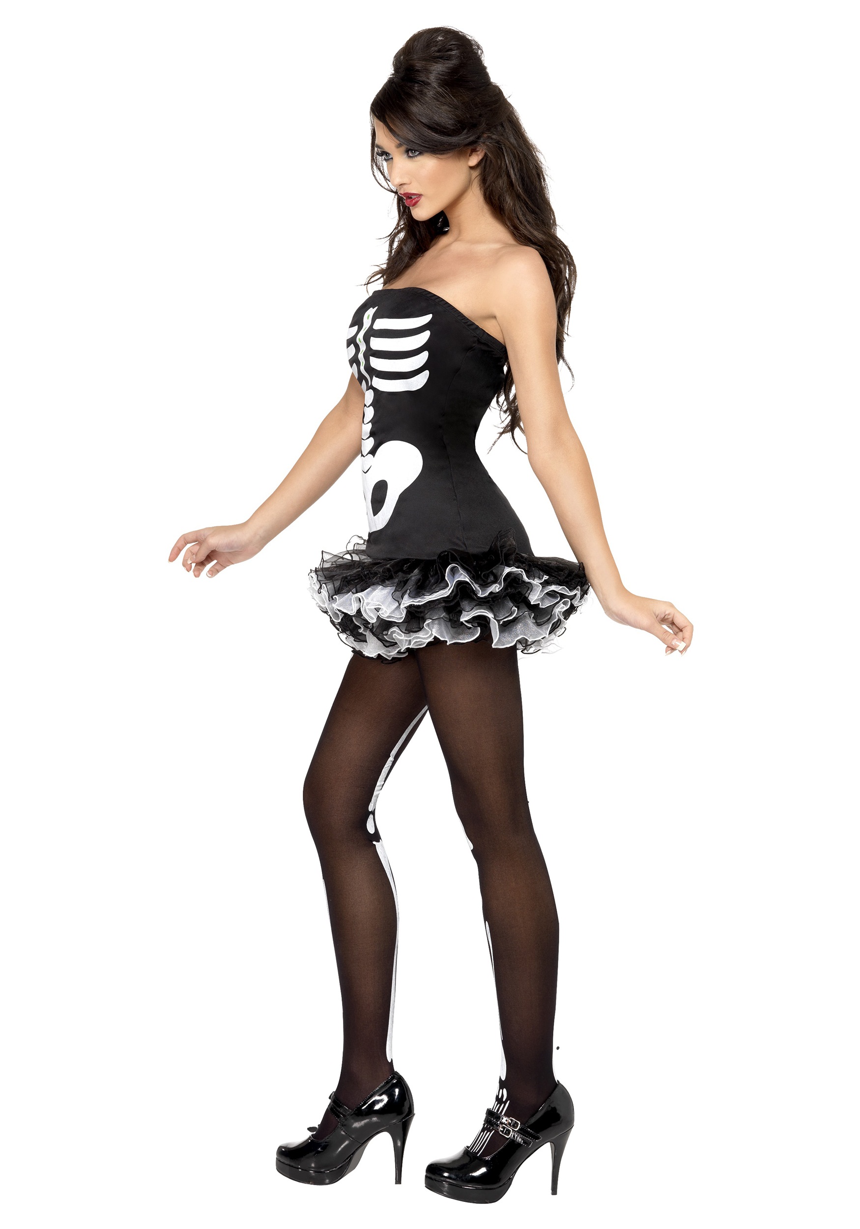 Womens Sexy Skeleton Costume 2131