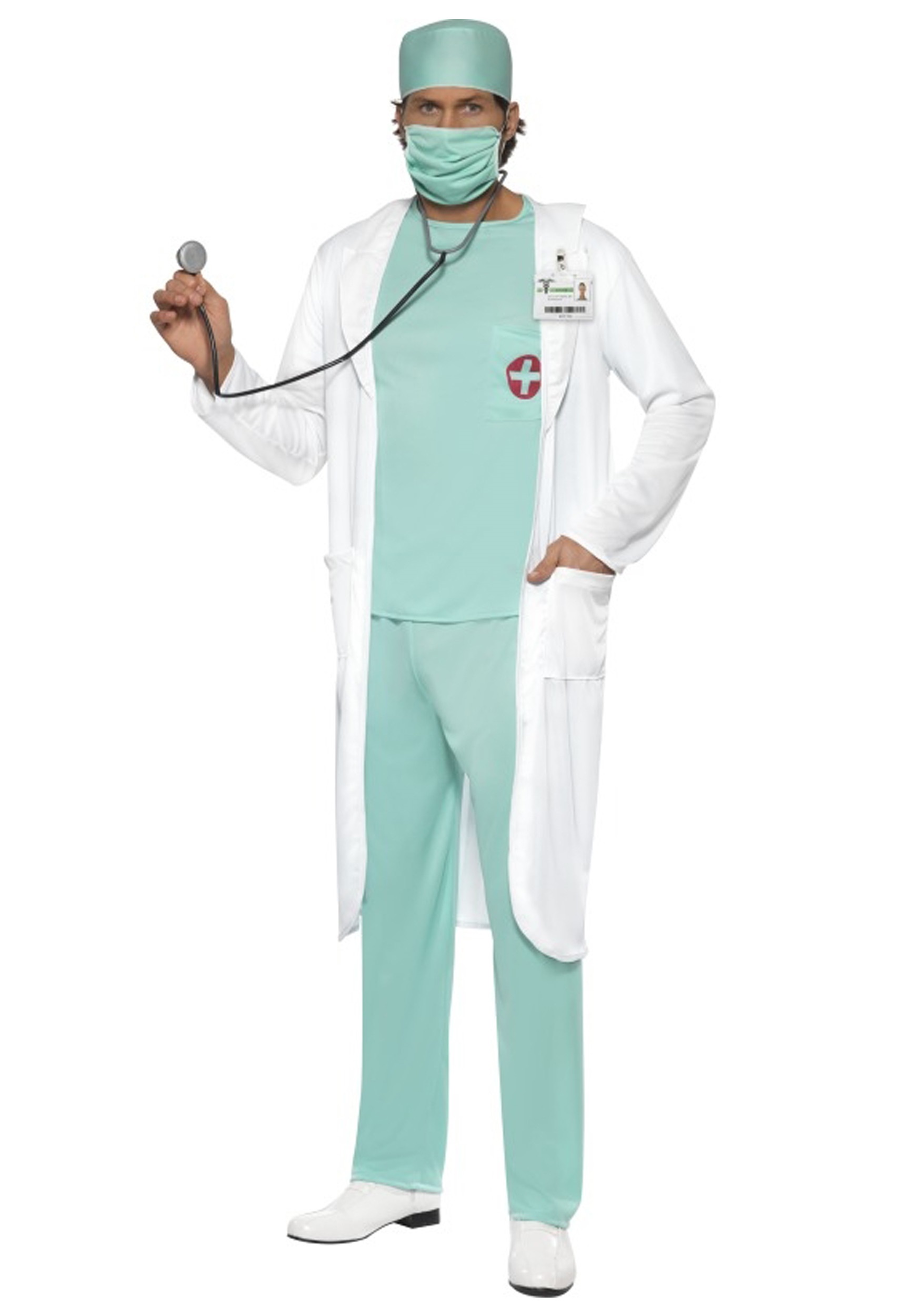 Disfraz de doctor para hombres Multicolor