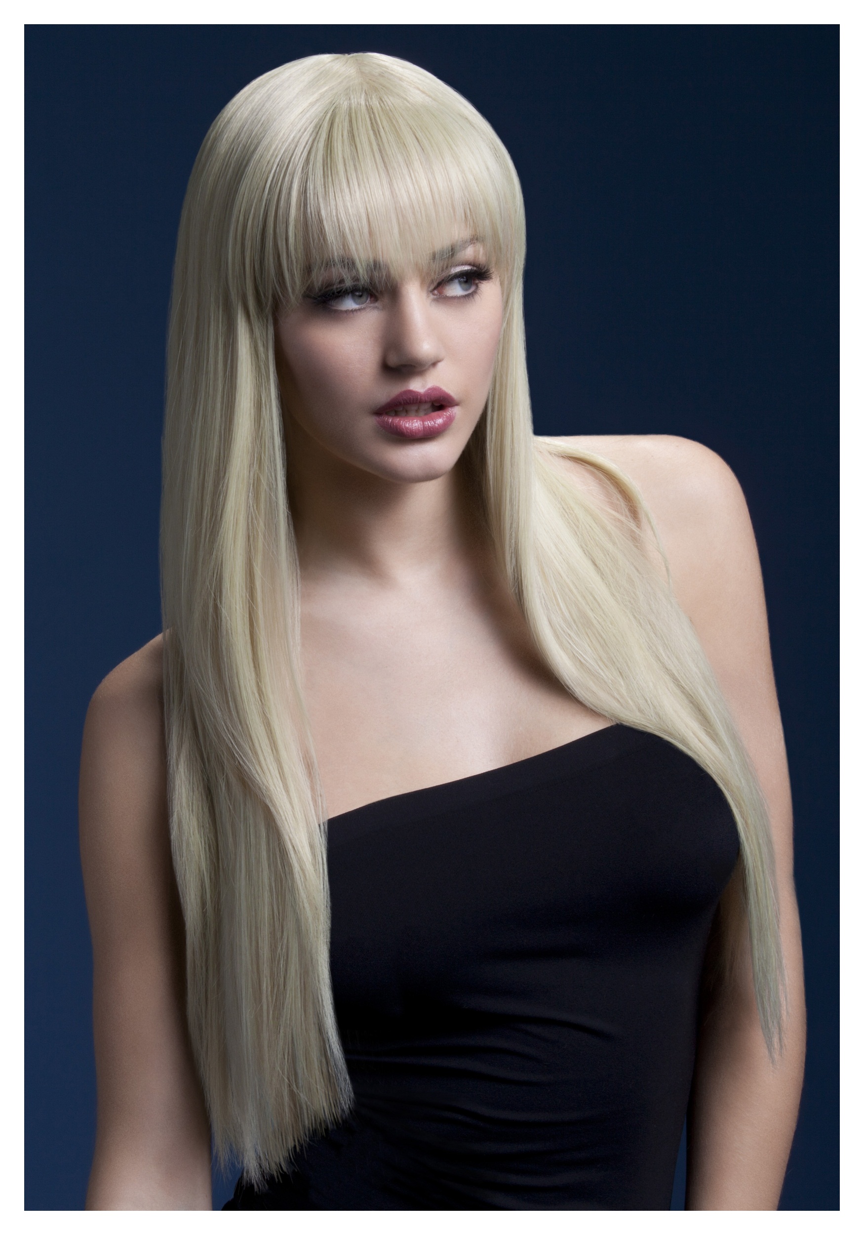 cheap blonde wigs with bangs