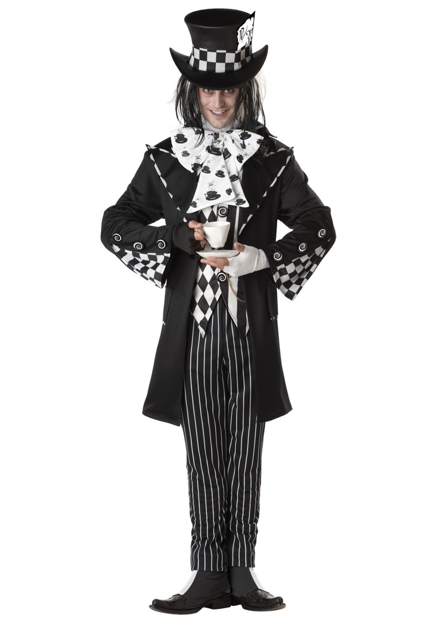 Photos - Fancy Dress California Costume Collection Dark Mad Hatter Men's Costume | Alice in Won 