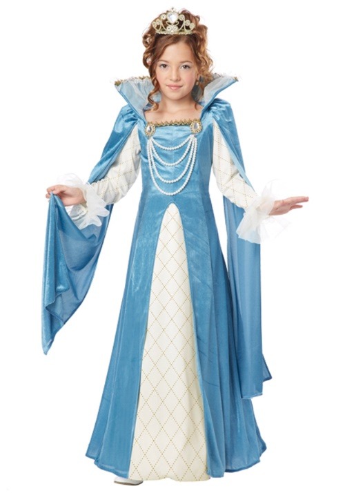 Girls Renaissance Queen Costume
