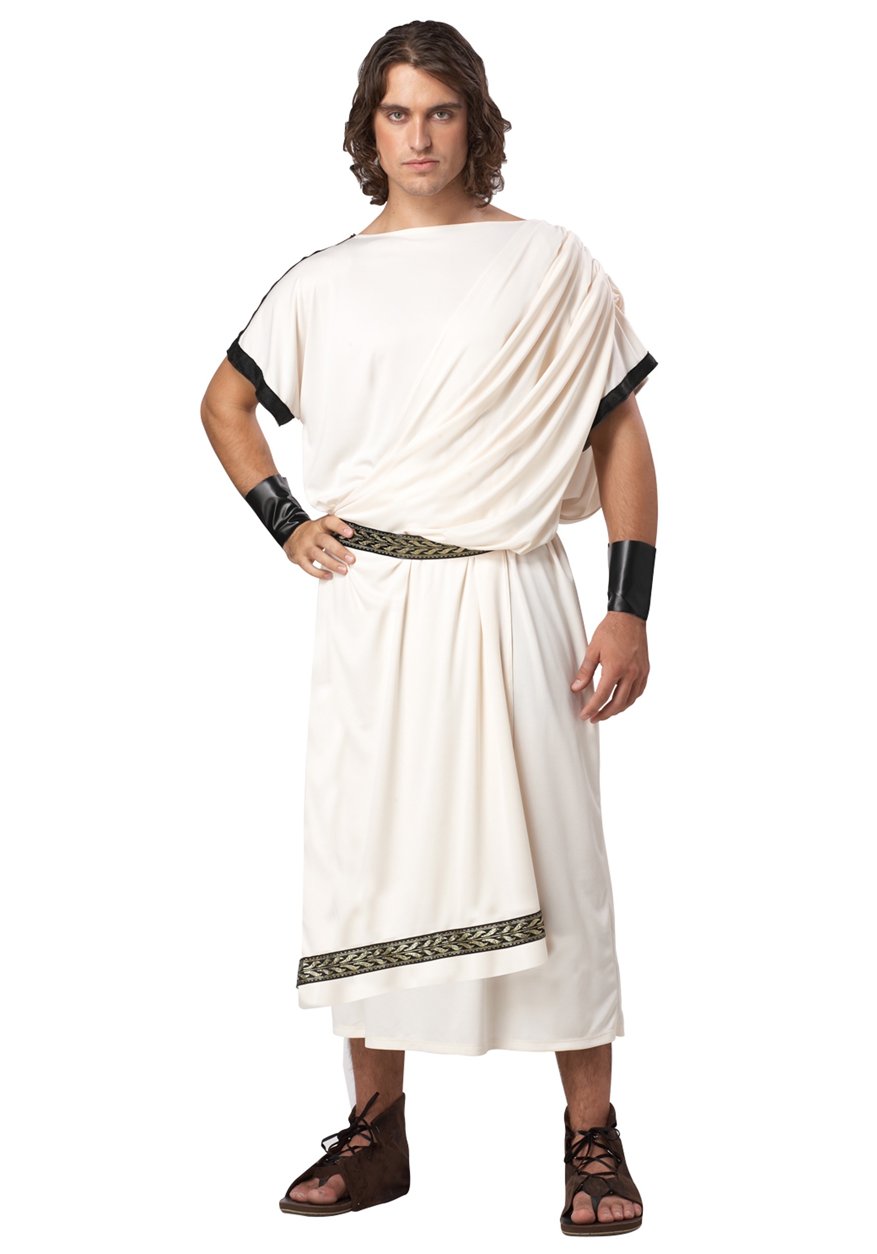 Adult Deluxe White Toga Costume | Historical Costumes