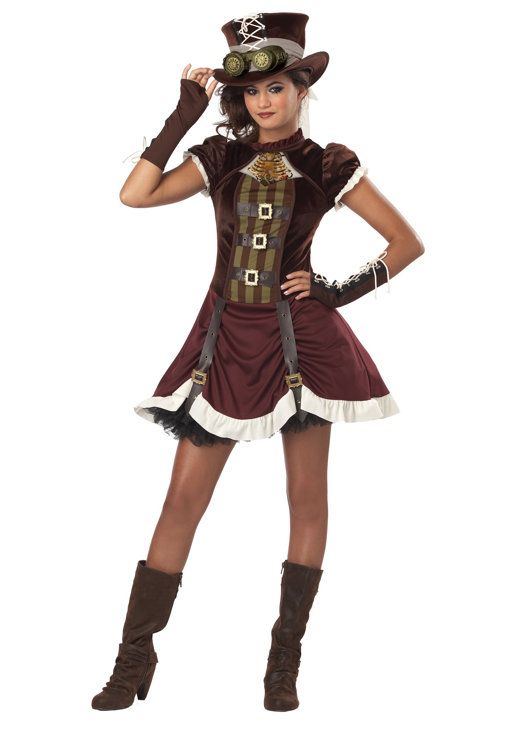 Disfraz de steampunk de tween chicas Multicolor