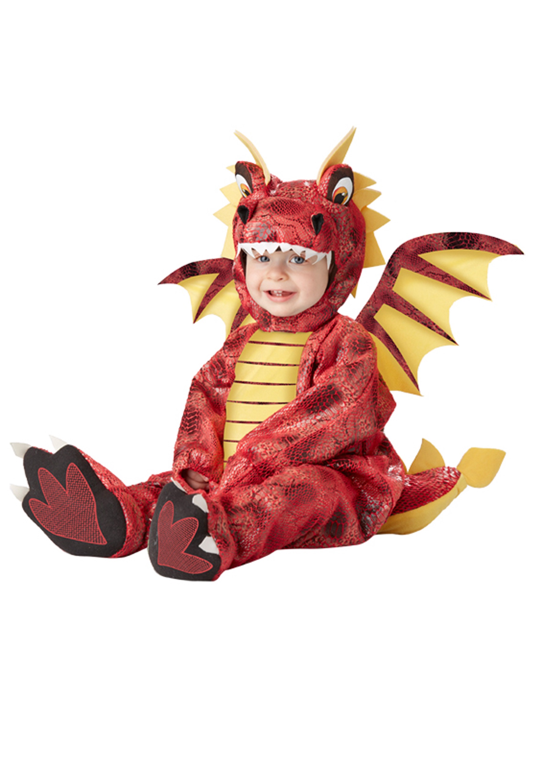 Dragon Boys Toddler Red Belly Baby Plush Mythical Creature Costume 