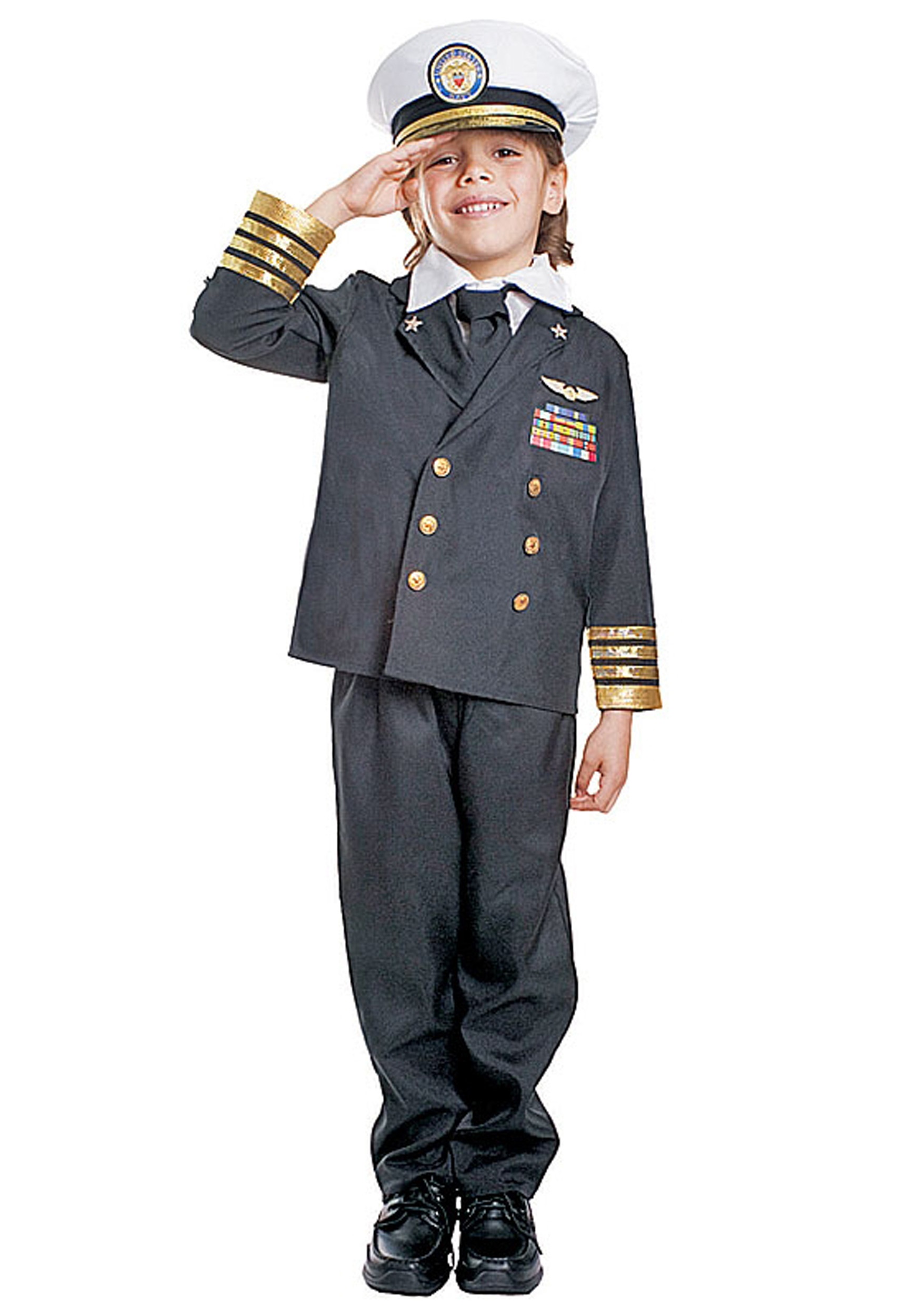 Photos - Fancy Dress Winsun Dress Dress Up America Child Navy Admiral Costume Brown/Blue 