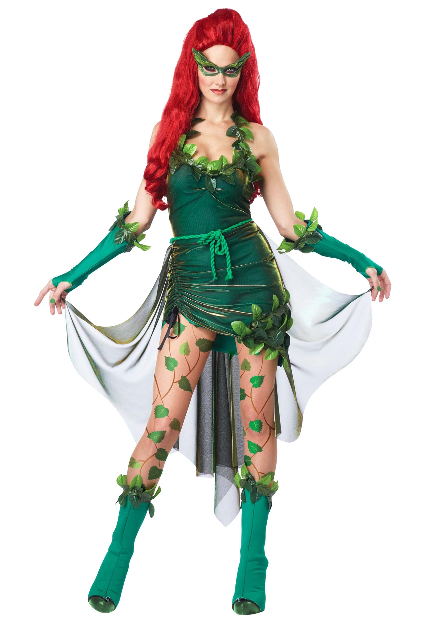 Lethal Beauty Poison Ivy Batman Supervillainess Women Costume 