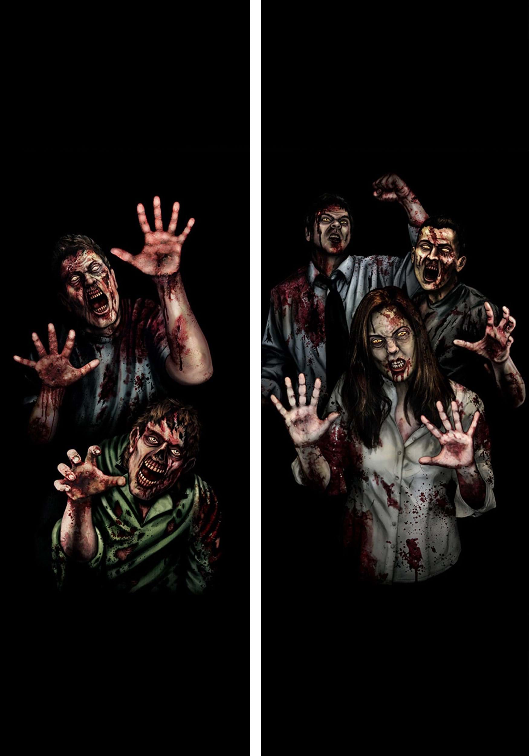 Zombie Asylum Window Cling
